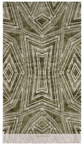 Πετσέτα Θαλάσσης Velour Printed 2203 Khaki Guy Laroche Θαλάσσης Cotton-Velor
