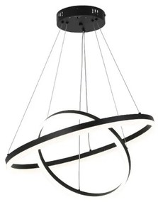 Κρεμαστό Φωτιστικό Οροφής LED 58W IP20 3CCT Inlight-6095-B-Black-Μαύρο 6095-B-Black