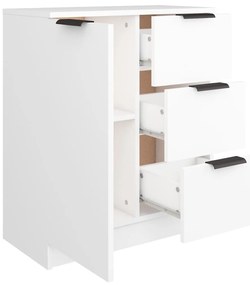 vidaXL Συρταριέρα Λευκή 60 x 30 x 70 εκ. από Επεξεργασμένο Ξύλο