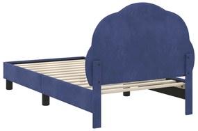 vidaXL Κρεβάτι Παιδικής Κρεβατοκάμαρας με Κεφαλάκι Μπλε Αστυνομίας