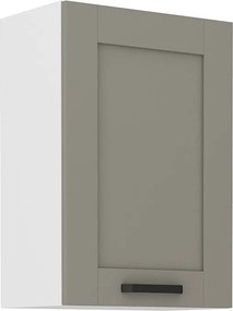 Κρεμαστό ντουλάπι Nelor 50 G 72 1F-Γκρι σπέσιαλ - Λευκό
