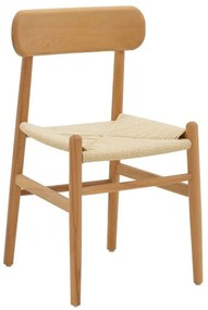 Καρέκλα Thomas 263-000001 44x36x79cm Natural-Ecru Wood, Rope