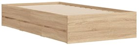 vidaXL Πλαίσιο Κρεβατιού με Συρτάρια Sonoma Δρυς 90x190εκ. Επεξ. Ξύλο