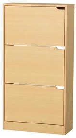 Mia shoe cabinet 9 pairs natural 60x24x115cm 60x24x115 εκ.