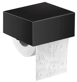 Χαρτοθήκη με Καπάκι W13xD11xH6 cm Ορείχαλκος Black Mat Sanco Toilet Roll Holders Pro 0854-M116