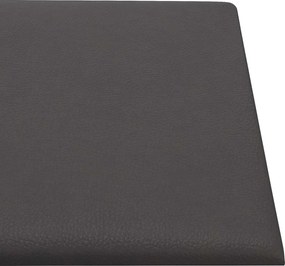 vidaXL Κεφαλάρι Τοίχου 12 pcs Γκρι 90 x 15 cm ύφασμα