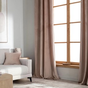 Κουρτίνα Με Τρουκς Winter Shell Beige 140x280 - Gofis Home 711/47