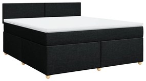 ΚΡΕΒΑΤΙ BOXSPRING ΜΕ ΣΤΡΩΜΑ ΜΑΥΡΟ 180X200 ΕΚ. ΥΦΑΣΜΑΤΙΝΟ 3286754