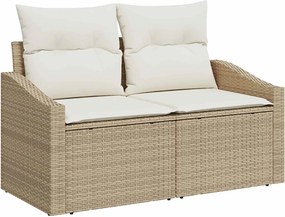 vidaXL Σετ Καναπέ 6 τμχ. Μπεζ και Κρέμ 55 x 55 x 37 εκ