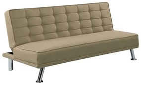 EUROPA Καναπές - Κρεβάτι Σαλονιού Καθιστικού, Ύφασμα Μπεζ 176x82x80cm Bed:176x102x40cm