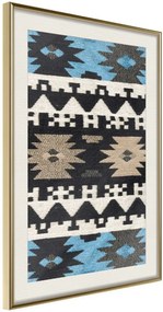 Αφίσα - Tribal Patterns - 20x30 - Χρυσό - Με πασπαρτού