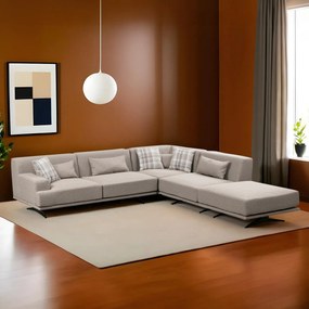 Corner Sofa Bentley Corner (L3-C-O1-PUF) Beige
