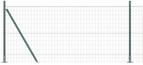 vidaXL Ευρωπαϊκός Φράκτης με 13 Στηρίγματα 0.8x25 μ Γαλβανισμένος Χάλυβας