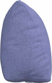 vidaXL Μαξιλάρι Πλάτης Μπλε τζην 45 x 20 x 35 εκ. ύφασμα
