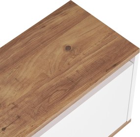 Έπιπλο Τηλεόρασης Atlantic Πεύκο / Λευκό PARAFRI 160x30x42