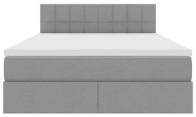vidaXL Κρεβάτι με αποθηκευτικό χώρο και στρώμα με στρώμα 140 x 190 cm