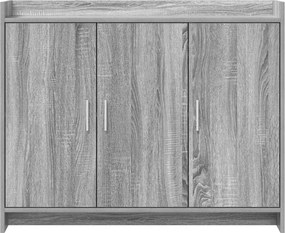 vidaXL Πλαϊνό γραφείο Γκρι Sonoma 98,5 x 33 x 80 εκ Επεξεργασμένο Ξύλο
