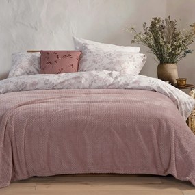 Κουβέρτα Worth Mauve Nef-Nef Homeware Υπέρδιπλo 220x240cm Πολυέστερ