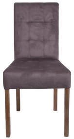 Καρέκλα Τραπεζαρίας Τ-12 Domenic Fylliana Καφέ με Grey Oak πόδια 45x45x90εκ. 2αδα 45x45x90 εκ.