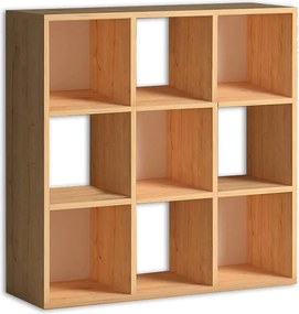 Βιβλιοθήκη Cube Megapap χρώμα oak 90x30x90εκ.