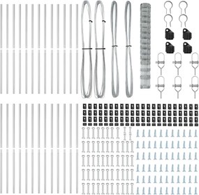 vidaXL Στύλος Περιφράξεων Γαλβανισμένο 50 x 1,6 m Ατσάλι