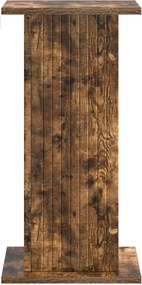 vidaXL Βάση φυτών Καπνισμένο Ξύλο Δρυός 30,5 x 30 x 60,5 εκ