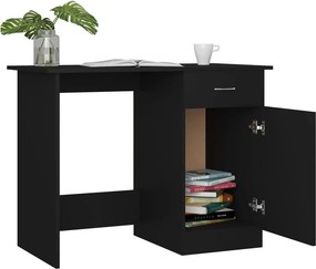 vidaXL Γραφείο Μαύρο 100 x 50 x 76 εκ. από Επεξ. Ξύλο