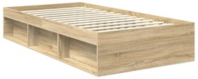 vidaXL Σκελετός Κρεβατιού Σονόμα 100 x 200 cm Στερεά ξυλεία πεύκου