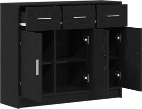 vidaXL Μπουφές από Μαύρη Δρυς 91 x 28 x 75 εκ. από Τεχνητό Ξύλο