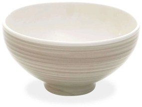 Μπωλ Σερβιρίσματος Pàtera PA90900 Φ18x8cm 900ml Beige-White Zafferano Κεραμικό