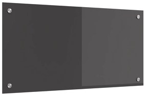 vidaXL Κουζίνα Πίσω τοίχωμα Σκούρο Γκρι 80x40x0,6 εκ Σκληρυμένο Γυαλί