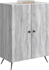vidaXL Πλαϊνό γραφείο Γκρι Sonoma 66 x 34,5 x 90 εκ Επεξεργασμένο Ξύλο