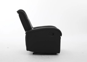 Πολυθρόνα Ανακλινόμενη ArteLibre CELAENO Μαύρο PU 80x96x97cm