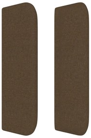 vidaXL Κεφαλάρι με Πτερύγια Σκούρο Καφέ 83x16x78/88 εκ. Υφασμάτινο