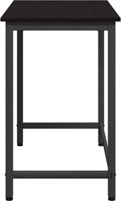 vidaXL τραπέζι Μαύρη Οξυά 80 x 50 x 76,5 εκ
