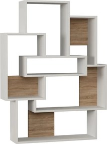 Ραφιέρα Δαπέδου 6 Θέσεων (101x22x132) A-G Barce 855DTE3690 White/Oak