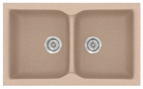 Sanitec Classic 340 Granite Sand Ένθετος Νεροχύτης 80cm