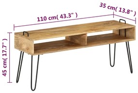 ΈΠΙΠΛΟ ΤΗΛΕΟΡΑΣΗΣ 110 X 35 X 45 ΕΚ. ΑΠΟ ΜΑΣΙΦ ΞΥΛΟ ΜΑΝΓΚΟ 246021