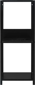 vidaXL Ραφιέρα Ίσια Μικρή Μαύρη 33,5x39,6x79,7 εκ. Επεξ. Ξύλο