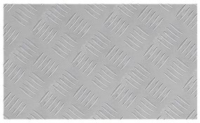 vidaXL Επιφάνειες Καρό 4 pcs Ασημί 50 x 30 cm Αλουμίνιο