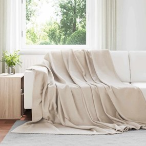 vidaXL Ριχτάρια 24 pcs Μπεζ 270 x 240 cm Μαλλί