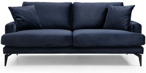 Καναπές Διθέσιος Papira 560ARE1505 175x90x88cm Navy Blue
