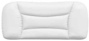 vidaXL Μαξιλάρι για Κεφαλάρι Hvar Λευκό 80 εκ. από Συνθετικό Δέρμα