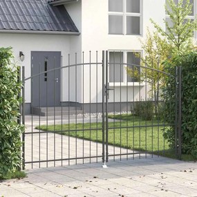vidaXL Διπλή Πύλη WOERDEN 299,5 x 224,5 εκ. Ατσάλι Γκρι Κλειδώσιμο