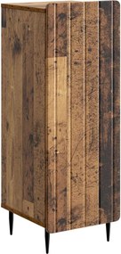 vidaXL Πλαϊνό γραφείο Παλαιωμένο ξύλο 34,5 x 33 x 92 εκ.