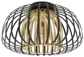 Φωτιστικό Οροφής Eglo 99664 ENCINITOS Μαύρο Ματ (Black Mat)|Χρυσό Χρώμα (Gold Coloured)