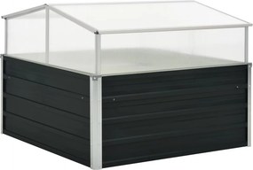 vidaXL Θερμοκήπιο Σπορείο Ανθρακί 100x100x77 εκ. Γαλβανισμένος Χάλυβας