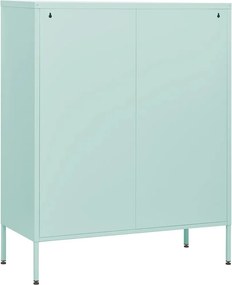 vidaXL Συρταριέρα Χρώμα Μέντα 80 x 35 x 101,5 εκ. από Ατσάλι
