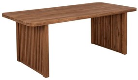 Τραπέζι Τραπεζαρίας Bontang HM9641 200x90x76cm Από Ανακυκλωμένο Ρουστίκ Teak-Natural Ξύλο