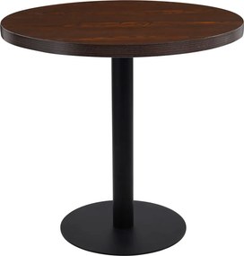 vidaXL Τραπέζι Bistro Σκούρο Καφέ 80 εκ. από MDF
